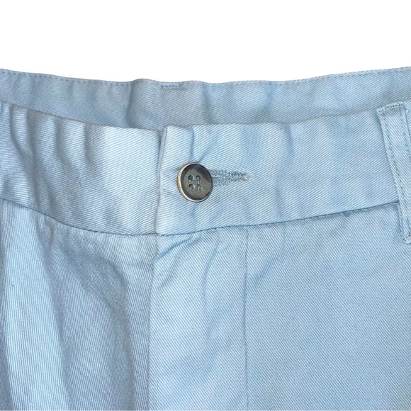Oxford Men's Chambray Blue Henry Chino Shorts NWT $129 32 Cotton New - Picture 8 of 8